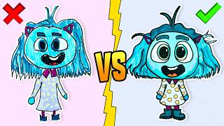 Paper Crafts & Arts Envy & Anger Heroes From Cartoon Inside Out 2