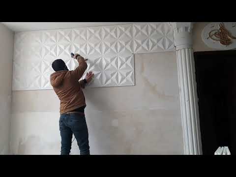 Duvar Paneli (Yıldız) Uygulaması ve Boyama                                     #eps #panel #uygulama