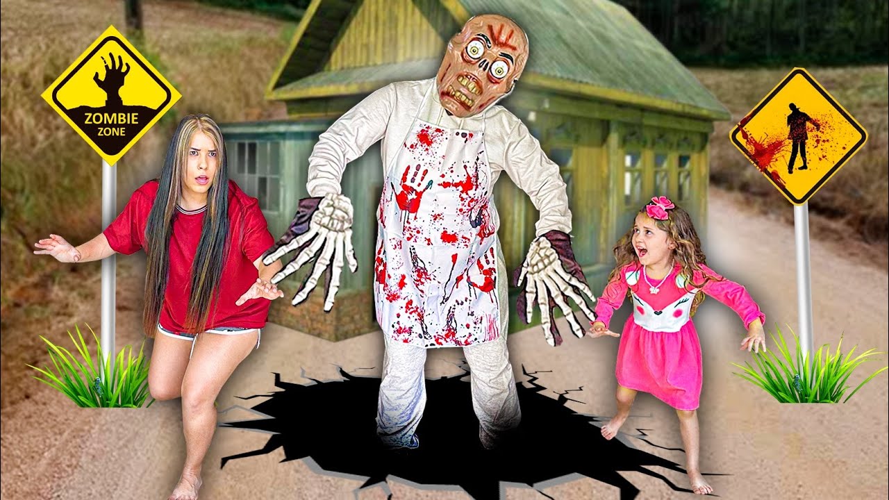 LAYRA E LARISSA TIVERAM QUE FUGIR DE UM ZUMBIE ASSUSTADOR !