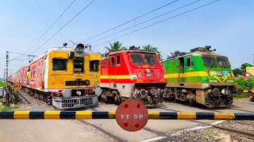 🔥Different Model Indian Trains skipping Throughout Railgate Dangerously