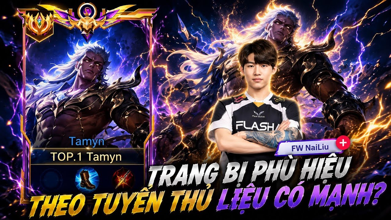 Tamyn Rov TOP.1 Tamyn - trải nghiệm thử trang bị phù hiệu của tuyển thủ với tuớng ...