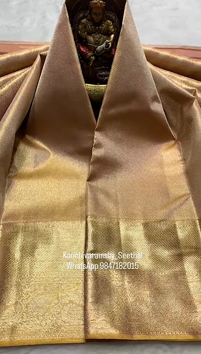 Kanchipuram handwoven tissue silk saree WhatsApp 9847182015 #kanchivaramsby_seethal#trending#brides