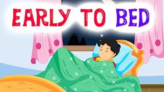 Early To Bed And Early to Rise | Nursery Rhymes For Kids | English Rhymes | Kidda Junction