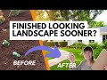 How to make a landscaping project look finished fast