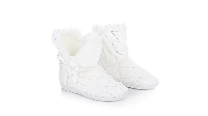 Joan Boyce Joyful Joann Slipper Boot with Bow