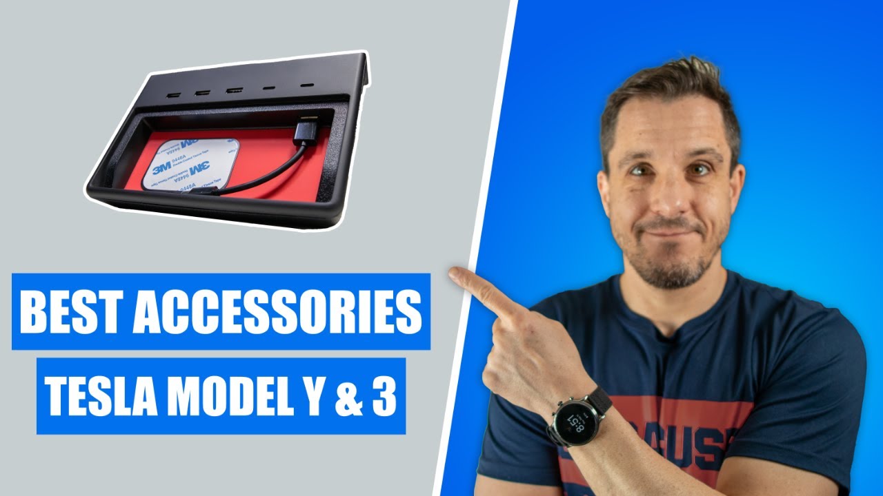 Best Accessories for Tesla Model Y & 3 - Jeda USB Hub - YouTube