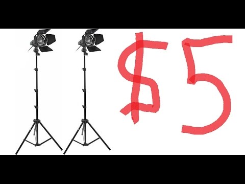 How to make lighting stand under $5