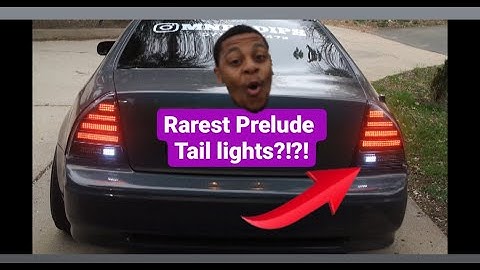 The RAREST Honda Prelude tail lights ever | sequential led tail lights
