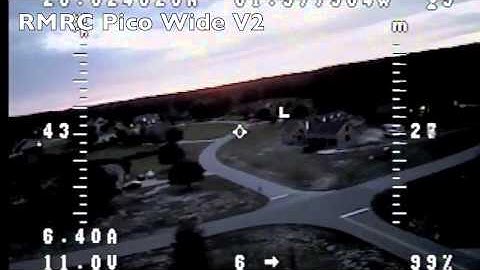 Test Flight of RMRC Pico Wide V2 and RMRC Mini V2 Late Evening and Night
