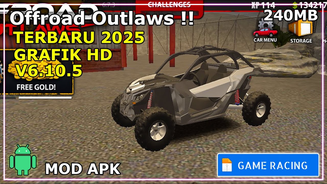 Ukuran Ringan !! Game Balapan Offroad Outlaws Mod Apk V6.9.1