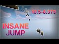 Minecraft Parkour 10.5-8.375 (Double 45 Strafe) | Insanely hard jump