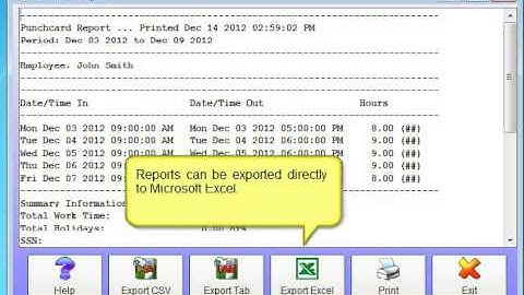 Time Clock MTS - Running a Payroll Report Video Tutorial