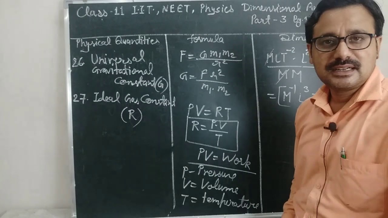 Dimensional analysis Part-3|11,IIT,NEET PHYSICS|Dimensions of Constants ...