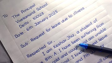 How to Write a Leave Application for Illness