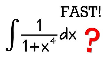 Integral of 1/(1+x^4) by Brute-force Partial Fraction!