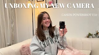 UNBOXING MY NEW CAMERA + ACCESSORIES I Canon Powershot V10