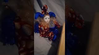 Another porcelain face behind glass, how sad. #clowns #dolls #series #cute#vintagetoys#viral