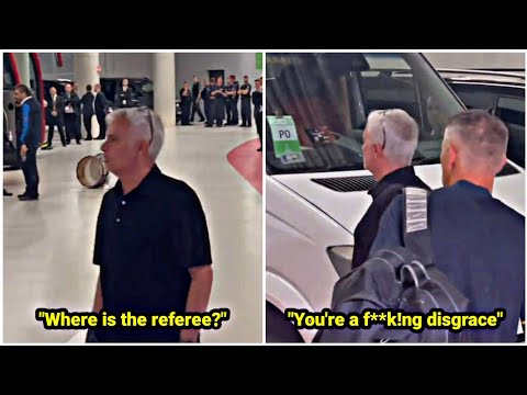 Referee Anthony Taylor freaked out as Jose Mourinho waited for him in the parking lot after the game