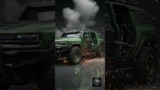 Hummer X Hulk Mode 😱💚 Heavy mode transformation. #cartransformation #cardesign #automotivedesign