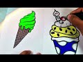 Let's Color yummy 😋 ice-cream #art #artandcraft #coloring #artforkids