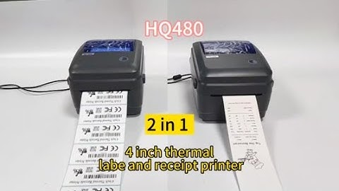 2 in 1 4inch thermal label and receipt printer