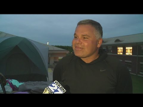 South Range middle school principal spends night on roof