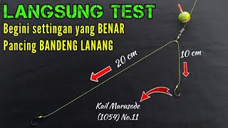 Rangkaian Pancing 2 Kail Bandeng Lanang (PAYUS) || Langsung TEST