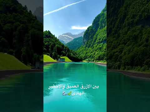 بين الأزرق العميق والأخضر الهادئ استرخاء تأمل سلام نفسي أصوات الطبيعة  