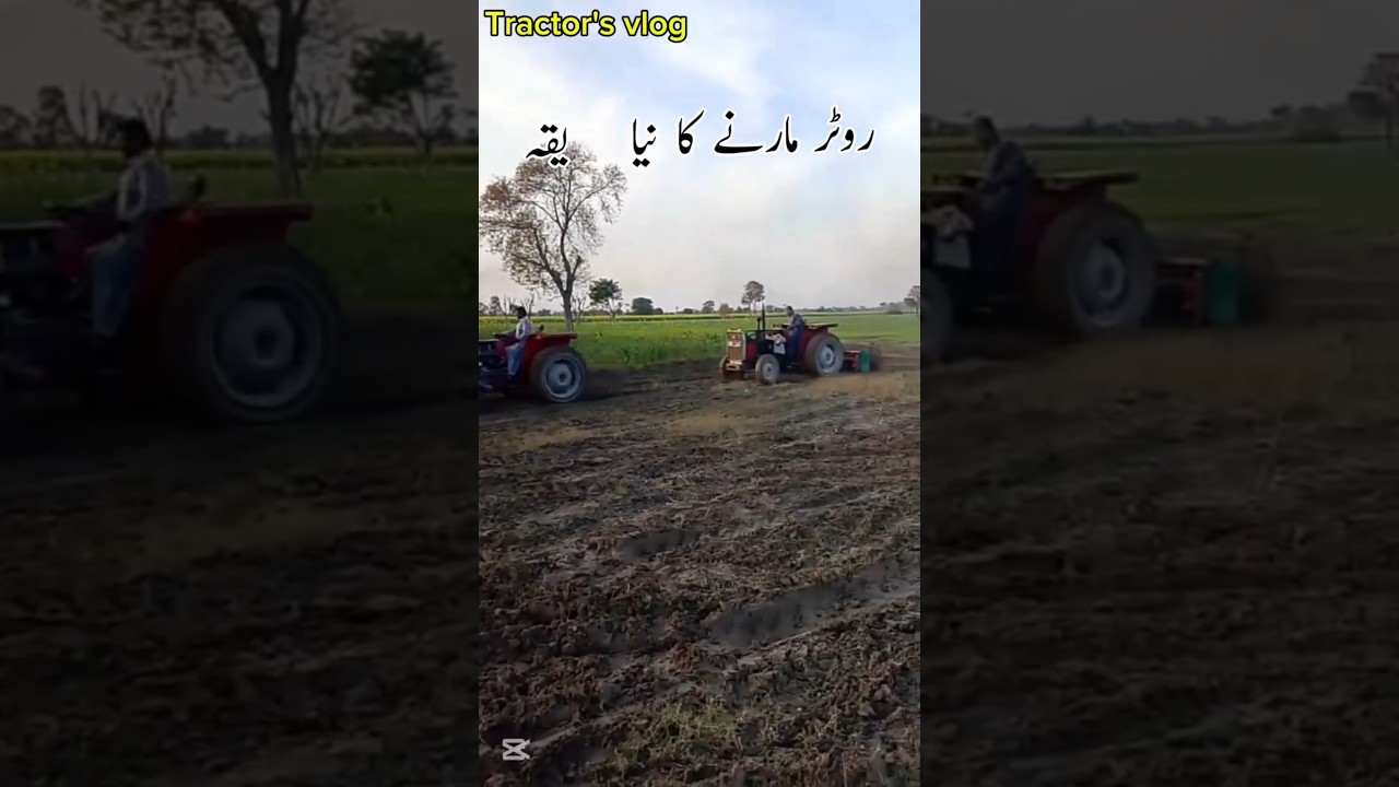 Part 2 of Massey Ferguson 240 tractor operating Rotavator 