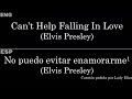 Can’t Help Falling In Love (Elvis Presley) — Lyrics/Letra en Español e Inglés