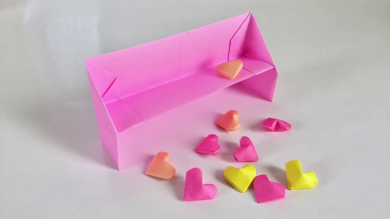 折り紙 ラッキーハートを折ってみた Lucky Heart Youtube
