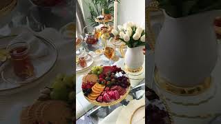 Breakfast/ brunch table setting ideas #breakfast #tablesetting #tableware #breakfastideas