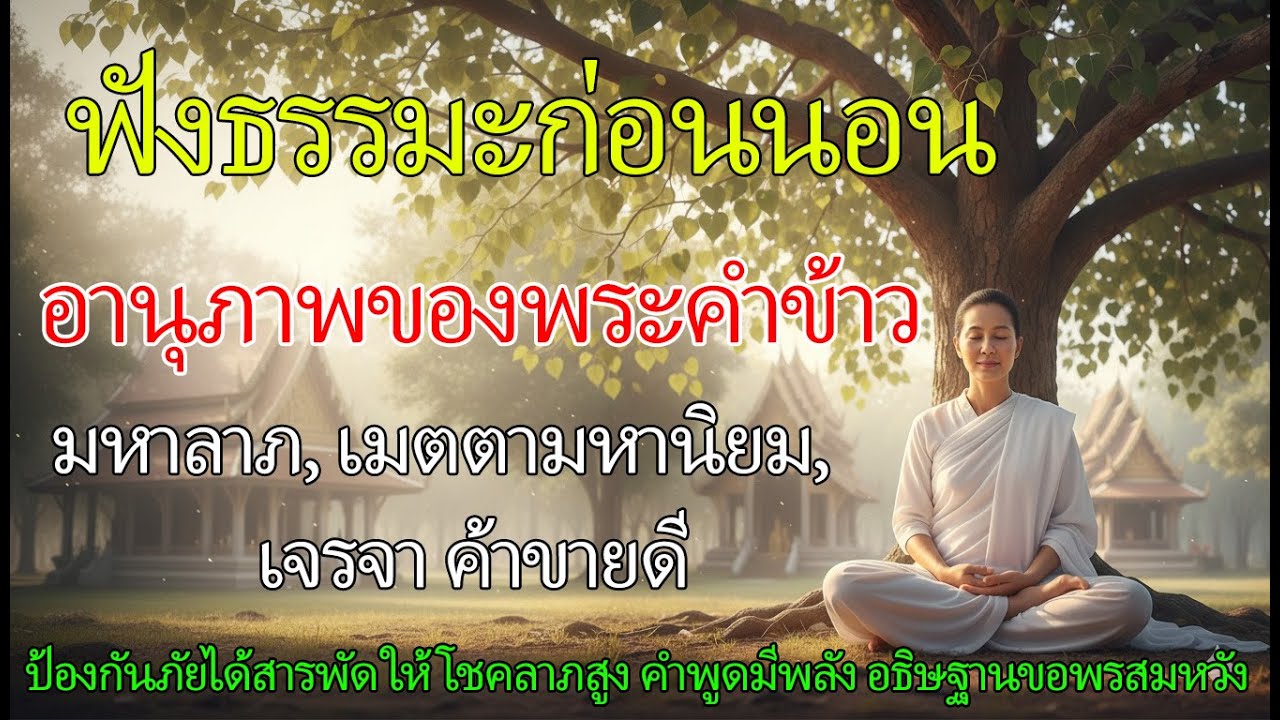☸ ฟังธรรมะก่อนนอน อานุภาพของพระคำข้าว |นิทานธรรมะแม่ชีบัว
