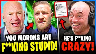 Dana White gets EXPOSED, Joe Rogan REACTS to fight, Conor McGregor TRASH TALK, Sean Strickland