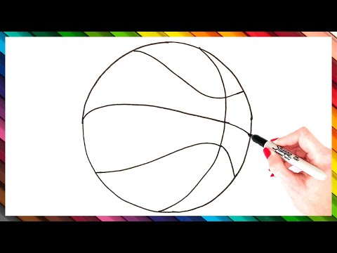 How To Draw A Basketball Step By Step - Basketball Drawing EASY