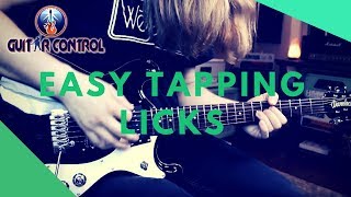 Lead Guitar Lesson on Easy Tapping Licks For Beginners