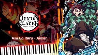 [DEMON SLAYER S2 Ed2] - Asa Ga Kuru (朝が来る) by Aimer - PianoCover