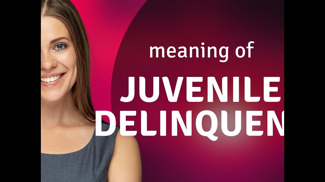 Juvenile delinquent • JUVENILE DELINQUENT definition YouTube