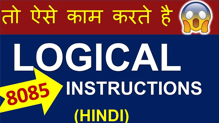 logical instruction of 8085 with example | logical group instruction of 8085 microprocessor