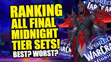 ALL NEW Midnight Season 1 Tier Sets RANKED! WoW Midnight Season 1 Class Sets | Patch 12.0