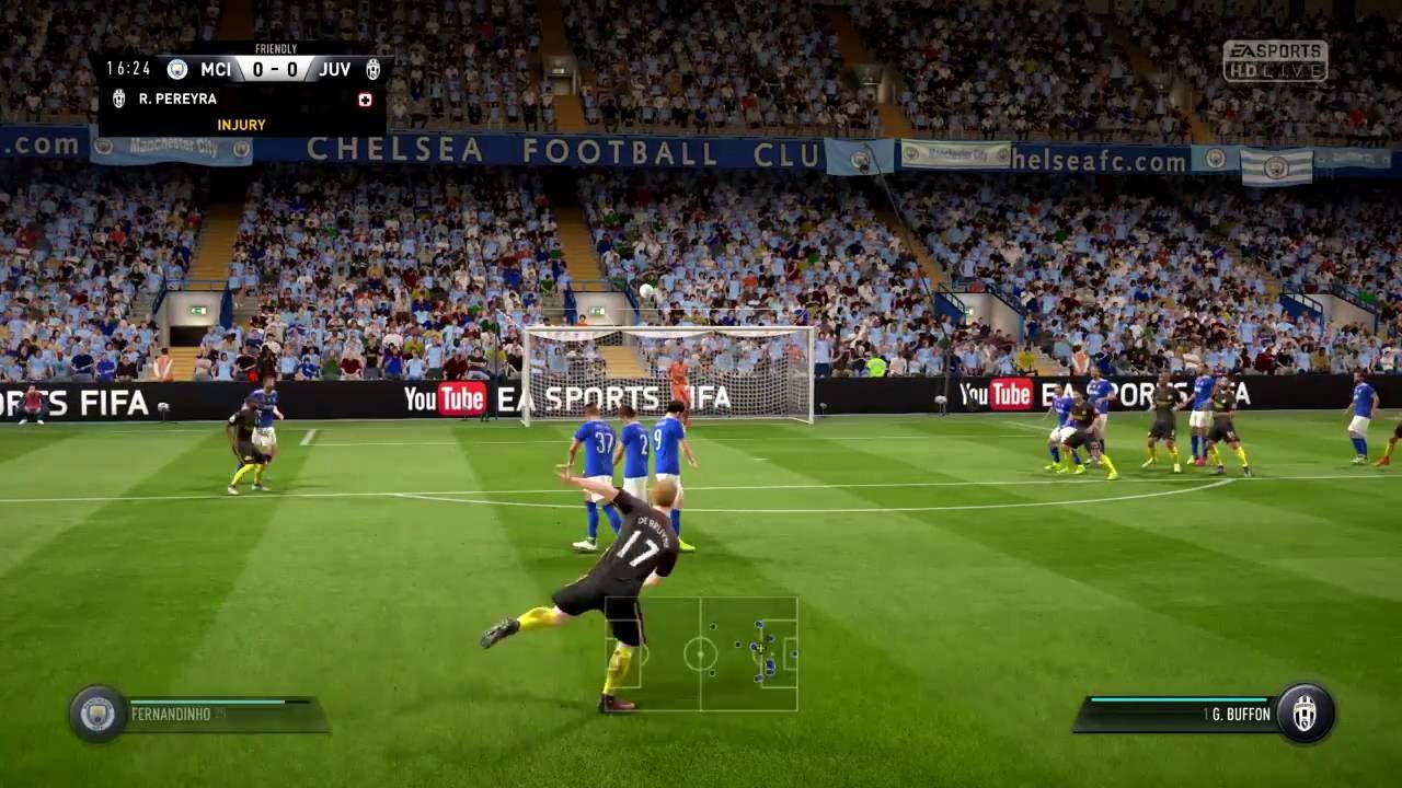 DeBruyne's free kick ability on FIFA 17 - PS4 :)
