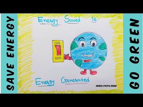 Energy Conservation Drawing | How to Save Energy | Go Green Posters | Save Electricity Poster Ideas