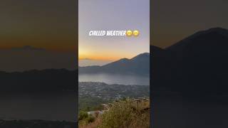 Cold weather sunrise trekking in Bali #indonesia #viralshorts #bali