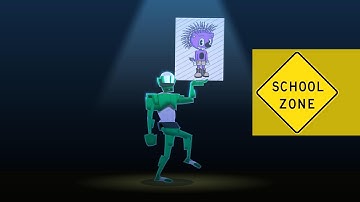 PROJECT I - Character 3 Animation test 1 - walk + run cycle