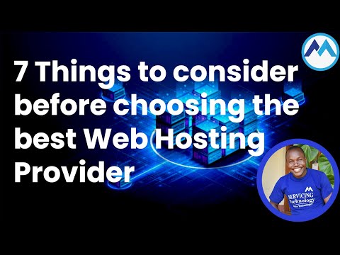 7 Things to consider before choosing the best Web Hosting provider