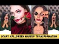 Scary halloween makeup transformation tik tok 5 minute crafts