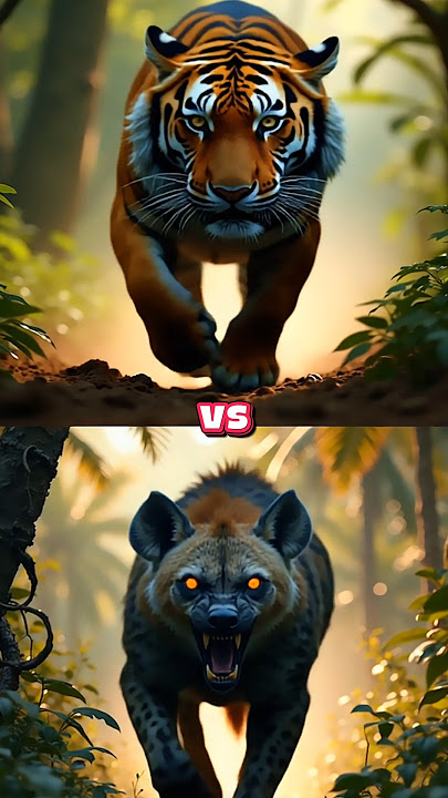 Wild Tiger vs Hyena vs ( Mammoth , Gorilla , Jackal , Doberman , Wolf ) Epic Animal Battle