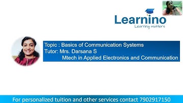 Block Diagram of Communication systems KTU S5 ECE I Analog and Digital Communication