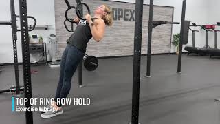 Top of Ring Row Hold