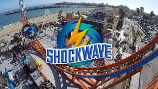 Designed and built by zamperla rides, shockwave is a mega disk'o that
will get your head spinning. at maximum height of 50 feet, you soar
rotate h...
